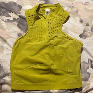 Lululemon size 2 high neck racer back lime green